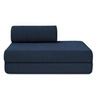Image de Canapé 2 places convertible et modulable - Velours côtelé XL Bleu