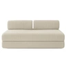 Image de Canapé 3 places convertible et modulable - Velours côtelé XL Beige