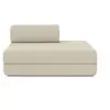 Image de Canapé 2 places convertible et modulable - Velours côtelé XL Beige