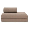Image de Canapé 2 places convertible et modulable - Tissu lisse Marron
