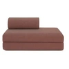 Image de Canapé 2 places convertible et modulable - Tissu lisse Terracotta