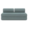 Image de Canapé 3 places convertible et modulable - Tissu lisse Vert