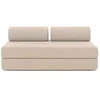 Image de Canapé 3 places convertible et modulable - Tissu lisse Beige