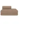 Image de Canapé 2 places convertible et modulable - Velours côtelé Taupe
