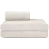 Image de Canapé 2 places convertible et modulable - Velours côtelé Blanc