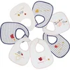 Image de Bavoir Trois Kilos Sept Jolie Comme Un Coeur (x7) Blanc TU 808 5387