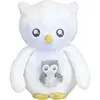 Image de Peluche Trois Kilos Sept Chouette & Son Bebe Blanc TU 843 5042