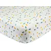 Image de Drap housse feuilles Trois Kilos Sept 60x120 cm Blanc TU 815 1016