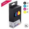 Image de s Epson 29XL Fraise Pack 5 cartouches génériques 2 noires 3 couleurs