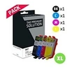Image de Compatibles HP 920XL Pack 4 Cartouchess Noire et Couleurs (C2N92AE)