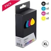 Image de Cartouche compatible - Pack 4 cartouches d'encres Brother LC3213VALDR - Noir Cyan Magenta Jaune