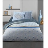 Image de Parure de couette Louxor - 1 housse de couette 240x260 cm + 2 taies 65x65 cm - Bleu et blanc