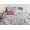 Image de Parure de couette 220x240 cm POMPADOUR : Housse de couette + 2 taies d'oreiller - 100% Coton 57 Fils - Blanc/