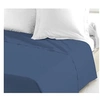 Image de Drap plat - 180 x 290 cm - 100% coton - Bleu