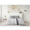 Image de parure de couette microfibre ethno - 1 housse de couette 220 x 240 cm + 2 taies d'oreiller 63 x 63 cm - gris
