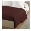 Image de drap plat 100% coton 180x290 cm -1 personne - marron