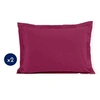 Image de Lot de 2 taies d'oreiller - Lh71603 - 50 x 70 cm - Fuchsia