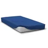 Image de Drap housse - - HP71763 - 90 x 190 cm + 30 cm bonnet - Microfibre - 82 g - Bleu