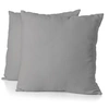 Image de Lot de 2 taies d'oreiller - - 63 x 63 cm - Gris clair