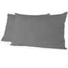 Image de Lot de 2 taies d'oreiller - - 50 x 70 cm - Gris anthracite