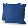 Image de Lot de 2 taies d'oreiller - - 63 x 63 cm - Bleu