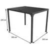 Image de Pergola bioclimatique aluminium balcon et terrasse 7,20 m2 gris anthracite per2430bi