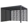 Image de Pergola bioclimatique ALUMINIUM 10,80 m² + panneaux moucharabieh - coloris gris