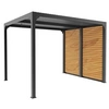 Image de Pergola bioclimatique ALUMINIUM 7,20 m² - gris anthracite - ventelles latérales