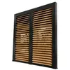 Image de Ventelles aluminium mobiles imitation bois - 3 m pour pergola PER 3630 BI, 2430 BI