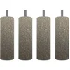 Image de Jeu de 4 pieds CYLINDRIQUE o : 70 mm - hauteur : 170 mm - vis de 8 mm - en Caisse Carton CC avec etiquette - coloris CHAMPAGNE