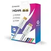 Image de Câble HDMI 2.1 tressé 3m 8K 60Hz 4K 120Hz Haute vitesse 48 Gbit/s HDR Dynamique HDMI 8K Compatible avec PS5 PS4 Nintendo Switch Xbox Series/One PC TV