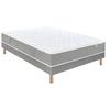 Image de Ensemble Remory 667 ressorts ensachés + 2 cm Viscoélastique + Sommier Base Ferme 160x200 avec 2 sommiers