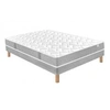 Image de Ensemble Maeva Mousse HR 35g/m3 + Sommier Base Ferme 180x200 avec 2 sommiers