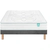 Image de Ensemble CozyGreen 100% Latex Naturel + Sommier Confort Medium 180x200 - Double Sommier