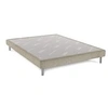 Image de Sommier bellini beige 15 cm avec pieds 140x190