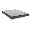 Image de Sommier Bellini anthracite 15 cm avec pieds 160x200