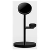 Image de - Support de chargement sans fil - 3 en 1 + adaptateur secteur - 15 Watt - noir cosmique