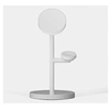 Image de - Support de chargement sans fil - 3 en 1 + adaptateur secteur - 30 Watt - Fast Charge - argent astral