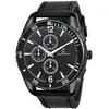 Image de So Charm Montres Montre homme quartz par Pascal Szerman acier noir et cuir noir