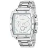 Image de So Charm Montres Montre homme quartz carrée acier et fond blanc