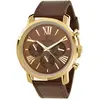 Image de So Charm Montres Montre homme quartz dorée et cuir marron MH289 par Pascal Szerman