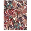 Image de Tissu viscose imprimé cachemire vendu au mètre(...) - CACHEMIRE ROUGE