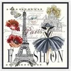 Image de Tissu carré Jacquard 48x48 Paris(...) - ADELEBLANC