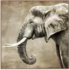 Image de Carré simili cuir 44x44 cm éléphant(...) - kc0011
