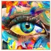 Image de Carré simili cuir 44x44 cm oeil multicolore(...) -