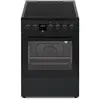 Image de CECV50FCB - Cuisinière - pose libre - largeur : 49.8 cm - profondeur : 67 cm - hauteur : 86 cm - avec système auto-nettoyant - classe A - noir