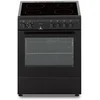 Image de CECV60FCB - Cuisinière - pose libre - largeur : 59.8 cm - profondeur : 61 cm - hauteur : 83 cm - avec système auto-nettoyant - classe A - noir