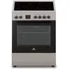 Image de CECV60FCS - Cuisinière - pose libre - largeur : 59.8 cm - profondeur : 61 cm - hauteur : 83 cm - avec système auto-nettoyant - classe A - argent