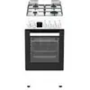 Image de CECM60FCW - Cuisinière - pose libre - largeur : 59.8 cm - profondeur : 61 cm - hauteur : 83 cm - avec système auto-nettoyant - classe A - blanc