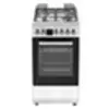 Image de CECG60FCS1 - Cuisinière - pose libre - largeur : 59.8 cm - profondeur : 61 cm - hauteur : 83 cm - avec système auto-nettoyant - classe A - argent